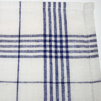 Geschirrtuch blau weiss Baumwolle