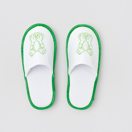 Kinder Hotelslipper mit Motiv Bär