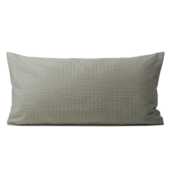 Bügelfreie Bettwäsche Kissenbezug 80/40 cm steingrau