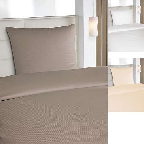 Hotelbettwäsche 2 mm Streifen weiss & farbig günstig kaufen