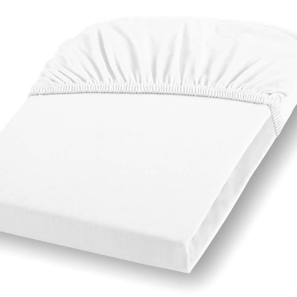 Jersey Spannbettlaken, Spannbettuch mit Elastan,