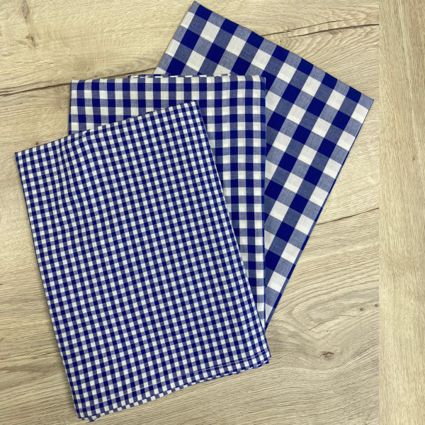 Züchen Bettwäsche blau/weiß kariert