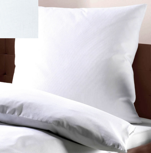 Hotelbettwäsche mit 2 mm Streifen
