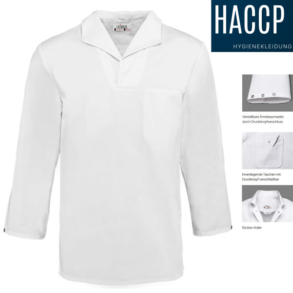 Hygienekleidung HACCP - Schlupfjacke