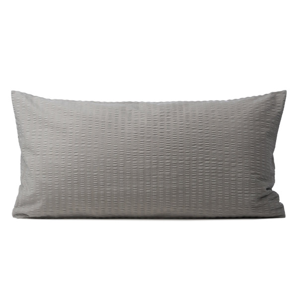 Bügelfreie Bettwäsche Kissenbezug 80/40 cm steingrau